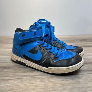 Nike Boys Mogan Mid 2 SB 645025-400 Blue Black Casual Shoes Sneakers Size 6.5Y